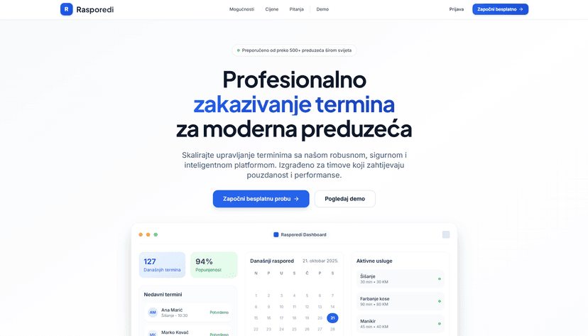 Rasporedi screenshot